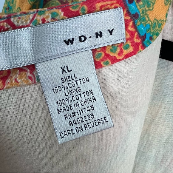 WDNY Paisley Shift Dress Size XL - Picture 5 of 5